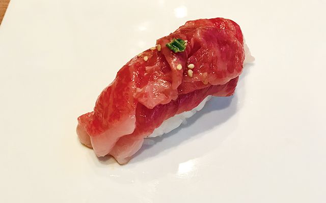 Seared Kobe beef Sushi